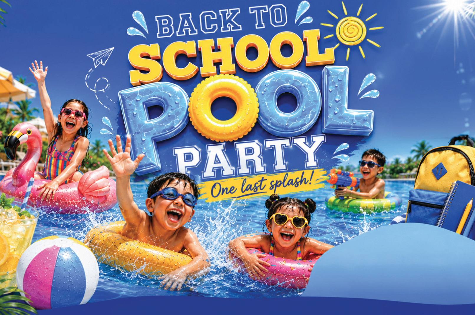 Back To School Pool Party