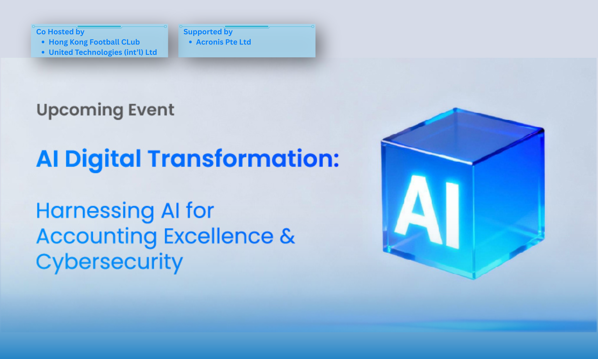 AI for Accounting Excellence & Cybersecurity Seminar